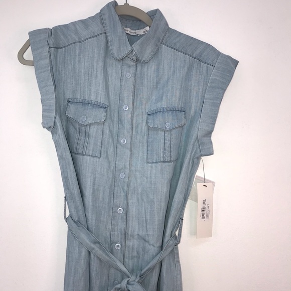 Bishop + Young Chambray Dress Sz S - Picture 2 of 6